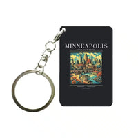 Thumbnail for MINNEAPOLIS - Poster - Key Chain - Black