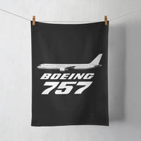 Thumbnail for The Boeing 757 aviation design on soft absorbent cotton towel.