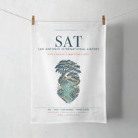 Thumbnail for San Antonio International Airport (SAT) design on white towel