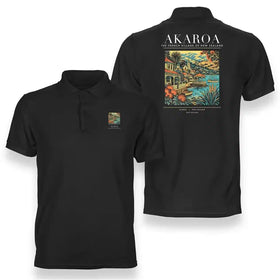 Akaroa City Series Premium Polo T-Shirts
