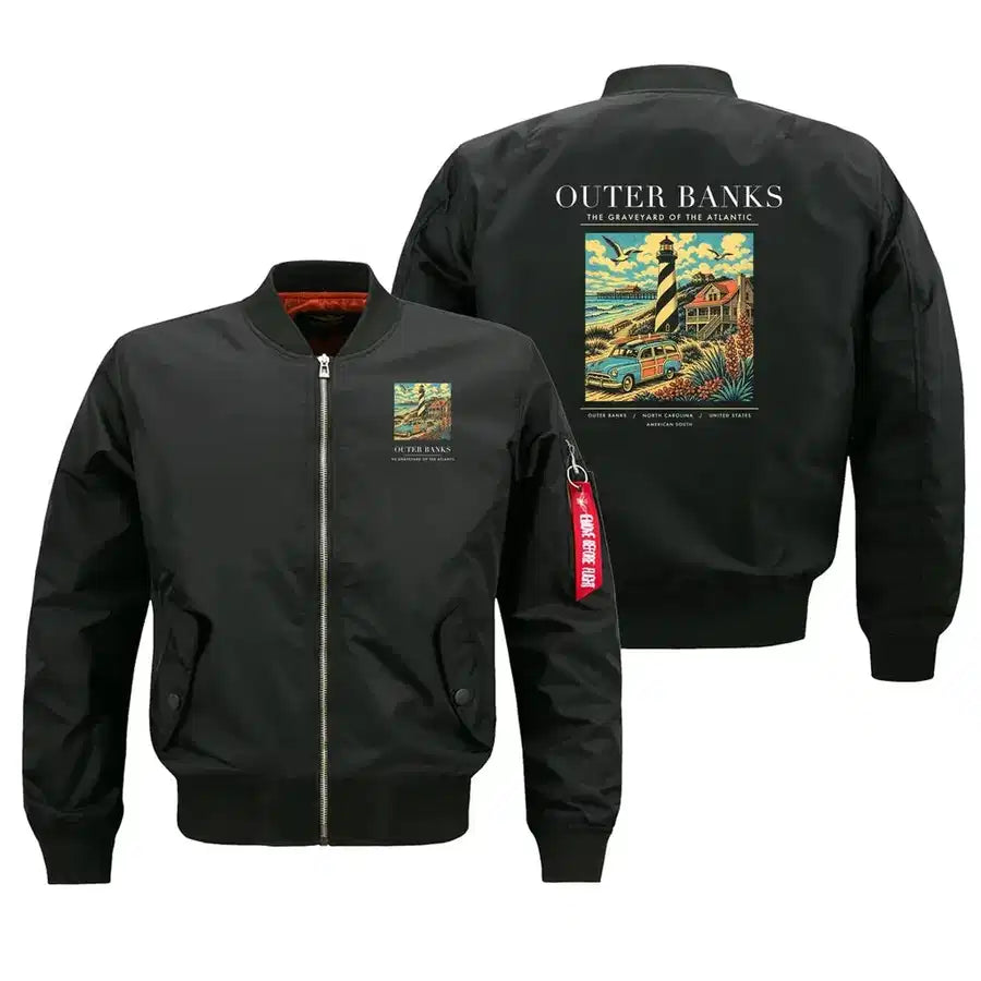 OUTER BANKS - Poster - Bomber Jacket - Black