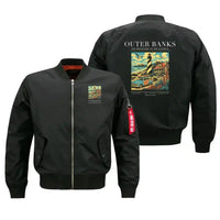 Thumbnail for OUTER BANKS - Poster - Bomber Jacket - Black