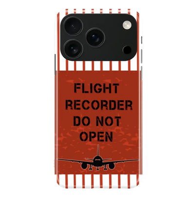 Flight Recorder Do Not Open iPhone Case
