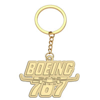 Thumbnail for Amazing Boeing 767 aviation hollow key chain in polished alloy.