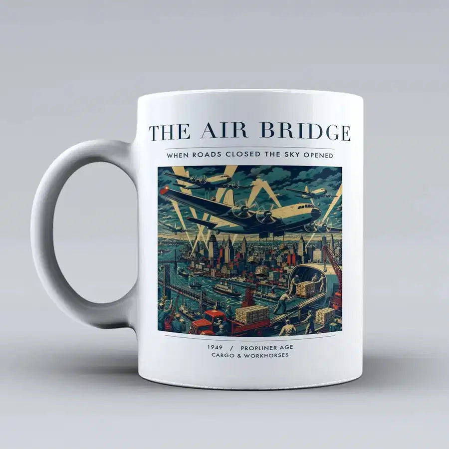 VINTAGE G4099 - The Air Bridge - Ceramic Mug design on white