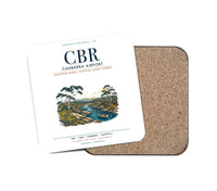 Thumbnail for Canberra Airport (CBR) design on white 1 piece coaster