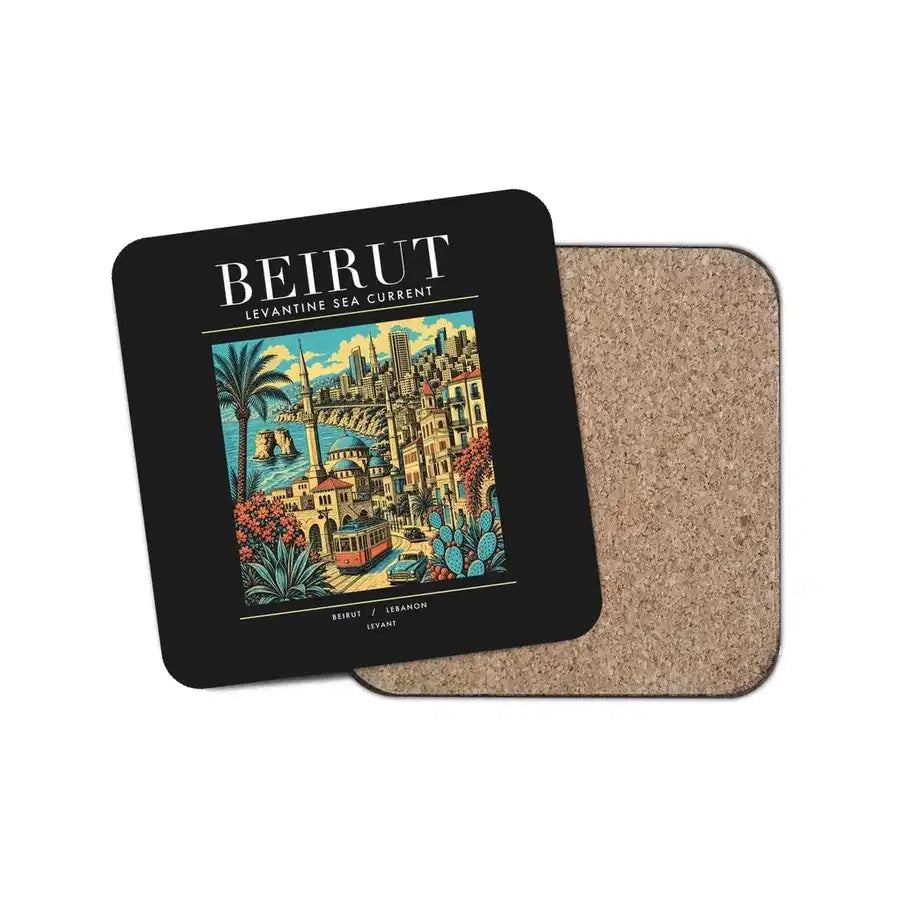 BEIRUT - Poster - Coaster - Black