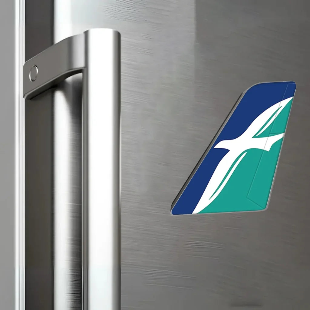 SilkAir aviation design tail magnet in 3D metal with magnetic back.