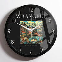 Thumbnail for WRANGELL - Poster - Wall Clock Framed - Black