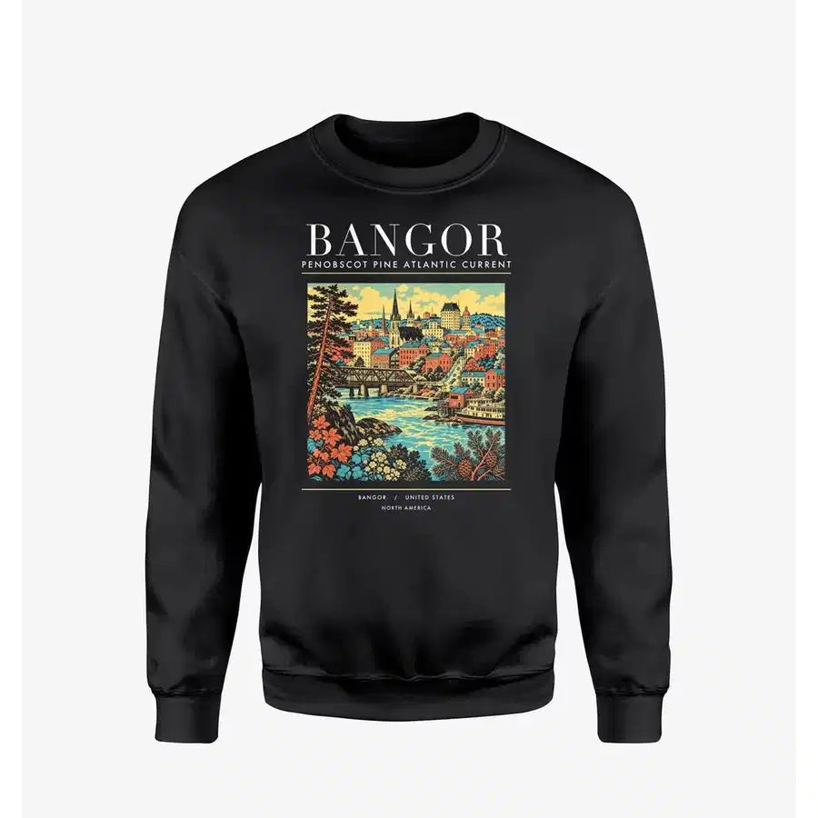 BANGOR - Poster - Sweatshirt - Black