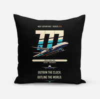 Thumbnail for Boeing 777-200LR design on black pillow