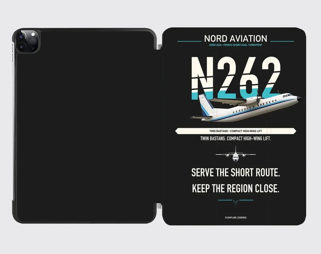 Nord 262A design on black ipad tablet case