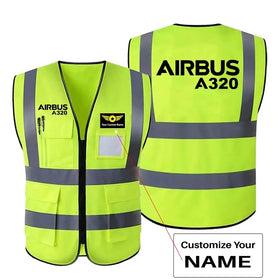 Airbus A320 & Text Reflective Vests