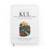Thumbnail for Kuala Lumpur International Airport (KUL) design on white notebook