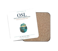 Thumbnail for Oslo Airport Gardermoen (OSL) design on white 1 piece coaster