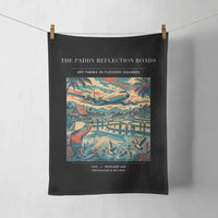 Thumbnail for VINTAGE G4497 - The Paddy Reflection Roads - Designed Towels design on black