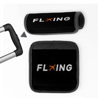 Thumbnail for Flying Neoprene aviation luggage handle cover in soft silicone.