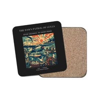 Thumbnail for The Dawn Patrol Of Gulls - Designed Coasters design on black 1-piece