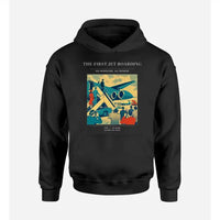 Thumbnail for VINTAGE G4228 - The First Jet Boarding - Premium Hoodie design on black premium