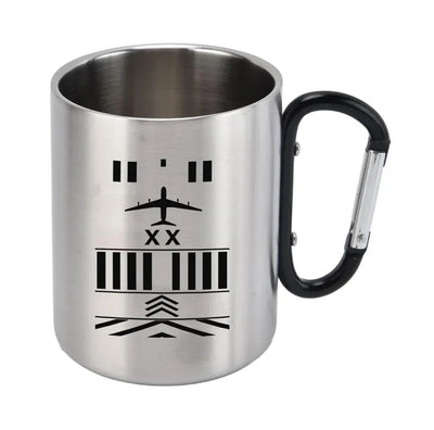Products Runway (Customizable) aviation design on outdoor mug, durable insulated construction.