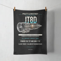 Thumbnail for JT8D design on black towel