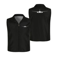 Thumbnail for Boeing 787 Silhouette Thin Style aviation design printed on lightweight shell with sleeveless design thin vest.