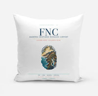 Thumbnail for Madeira Cristiano Ronaldo Airport (FNC) design on white pillow