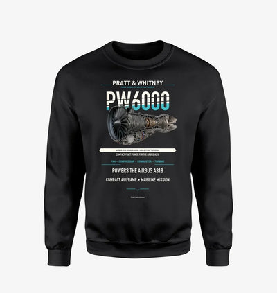 PW6000 design on black sweatshirt