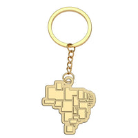 Thumbnail for Azul Airlines aviation hollow key chain in polished alloy.