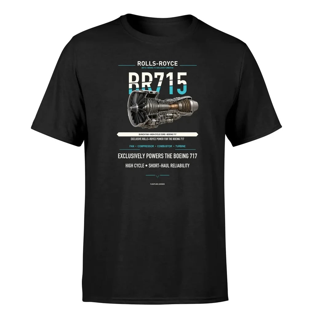 BR715 design on black single side
