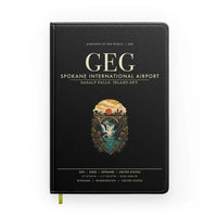 Thumbnail for Spokane International Airport (GEG) design on black notebook
