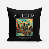 Thumbnail for ST. LOUIS - Poster - Pillow - Black