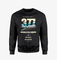 Thumbnail for Boeing 377 Stratocruiser design on black sweatshirt
