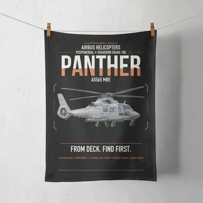 Airbus Helicopters AS565 MBe Panther design on black towel