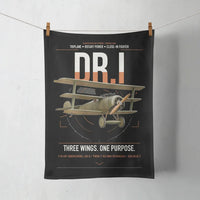Thumbnail for Fokker Dr.I design on black towel
