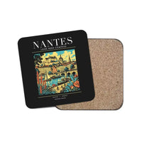 Thumbnail for NANTES - Poster - Coaster - Black