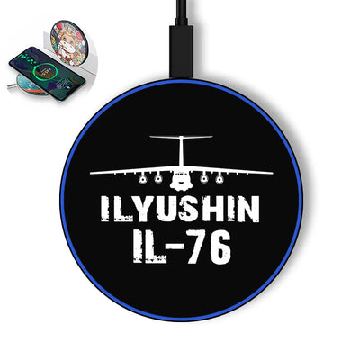 ILyushin IL-76 & Plane aviation design on durable build wireless charger.