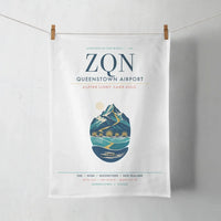 Thumbnail for Queenstown Airport (ZQN) design on white towel