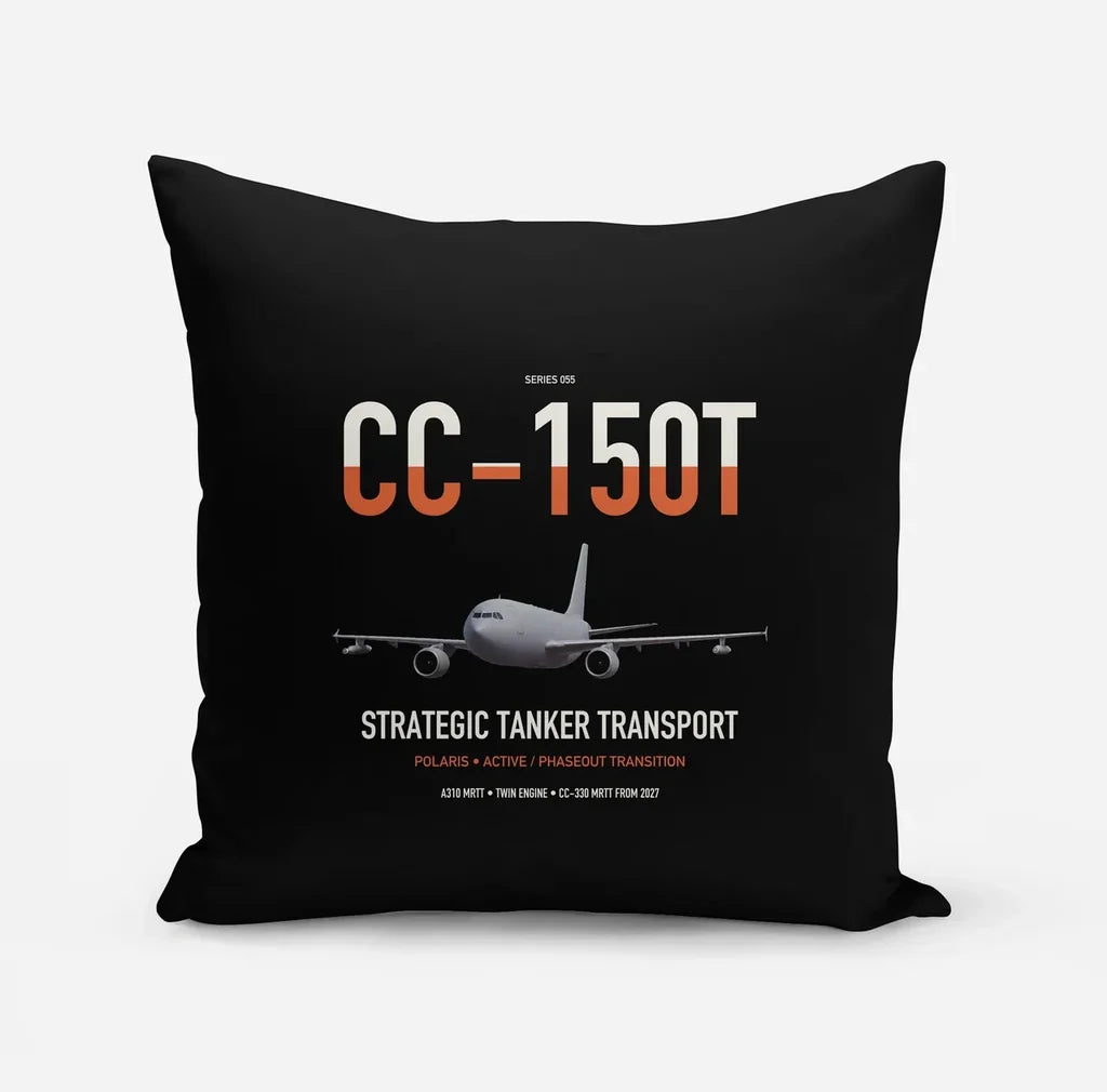 Airbus CC-150T Polaris design on black pillow