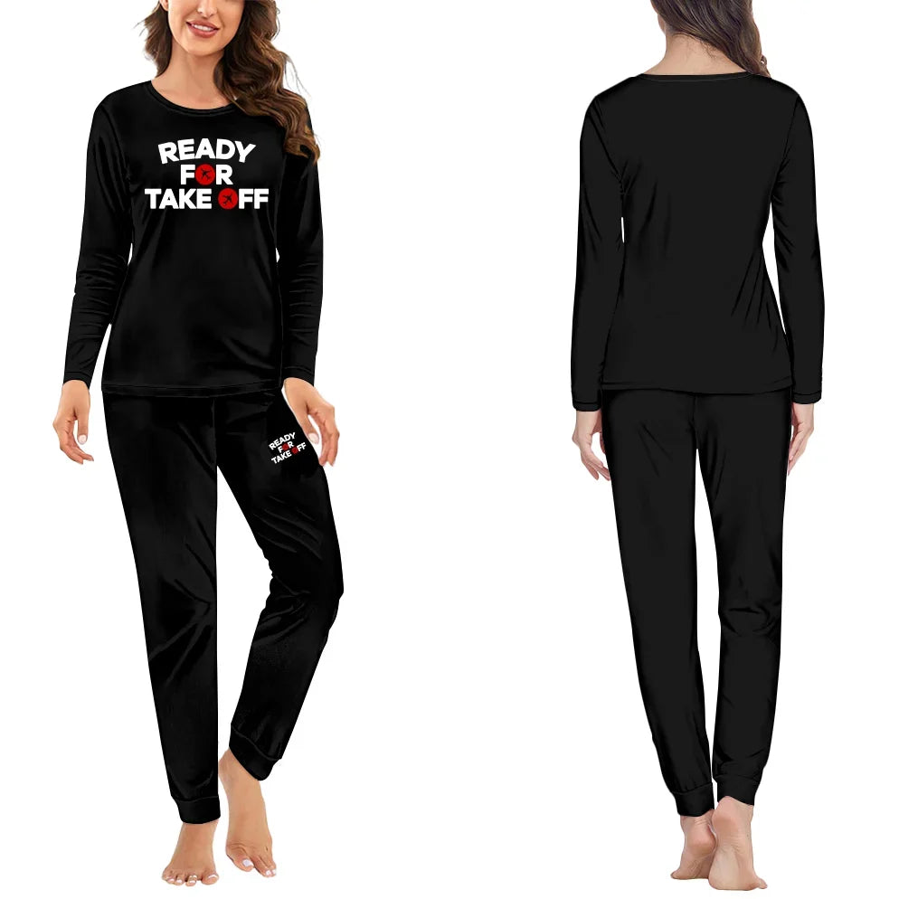 Ready For Takeoff women pajamas - Black