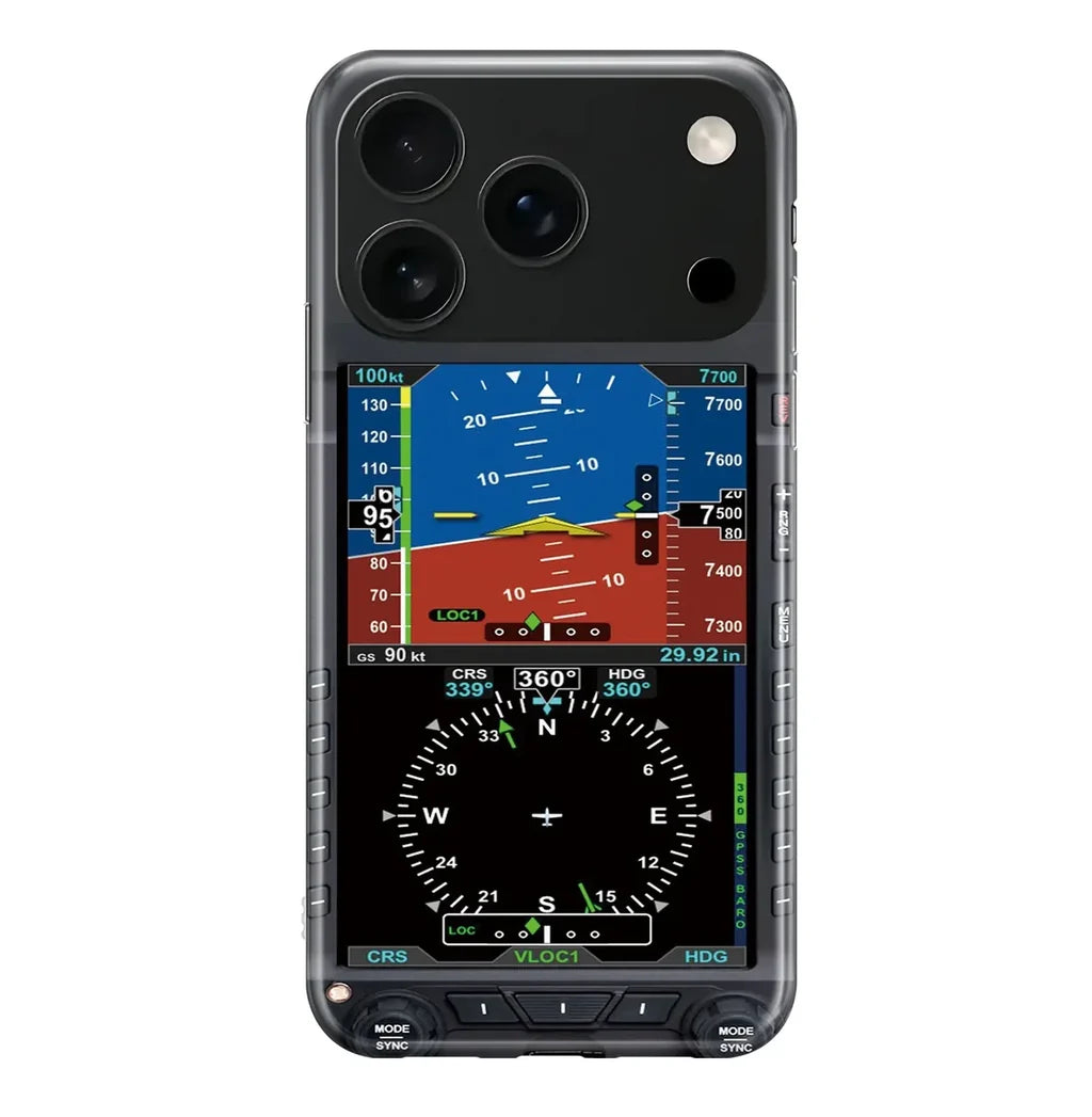 Airplane Primary Flight Display & iPhone Case