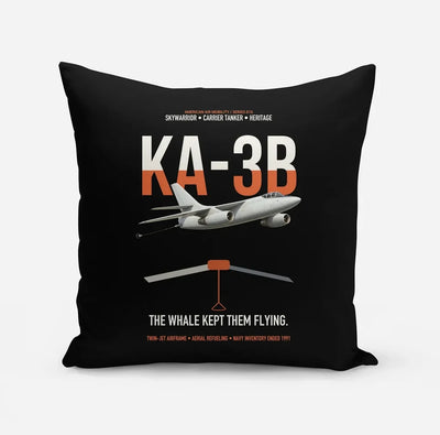 KA-3B Skywarrior design on black pillow