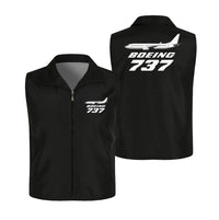 Thumbnail for The Boeing 737 Thin Style aviation design printed on lightweight shell with sleeveless design thin vest.