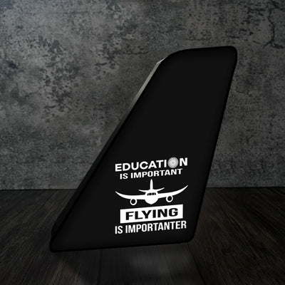 Flying is Importanter Led Aircraft Tail aviation design on premium acrylic with LED 3D aircraft tail lamp.