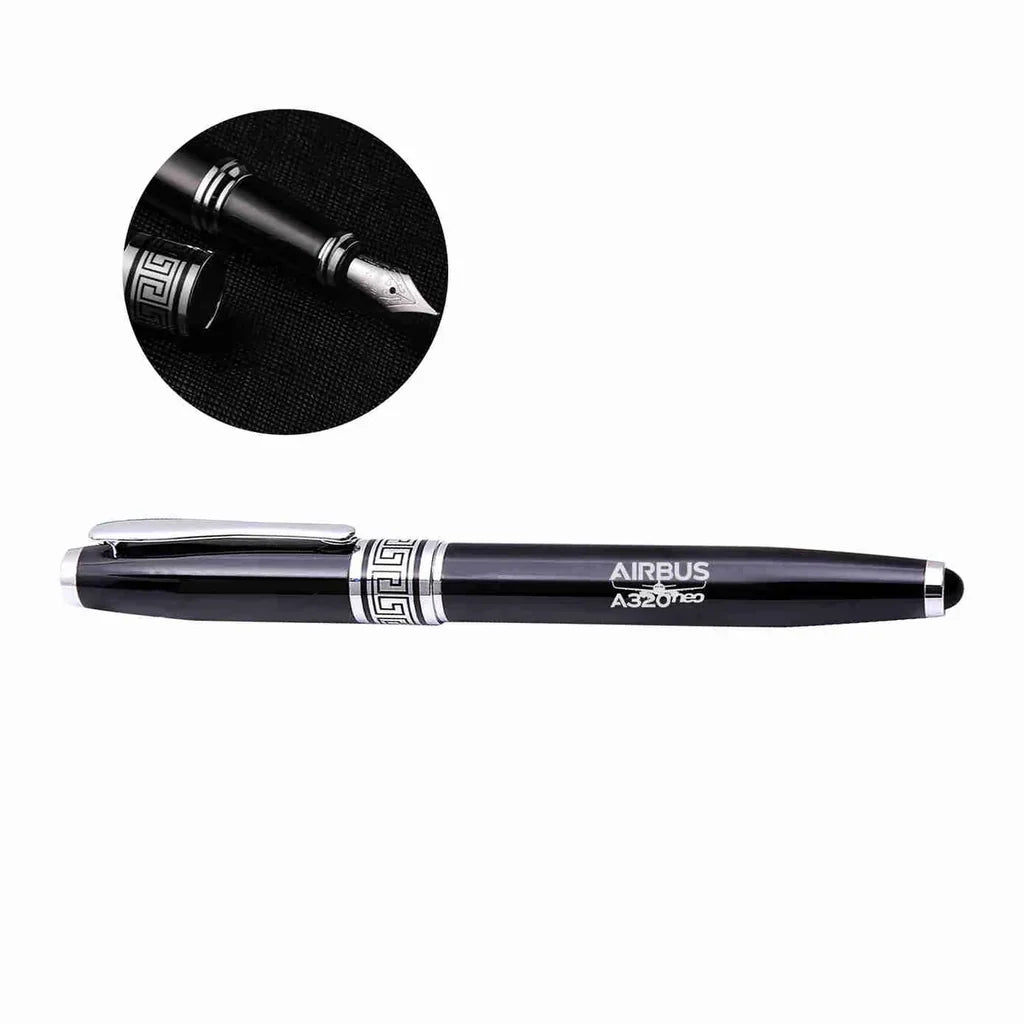 Amazing Airbus A320neo rollerball pen - black