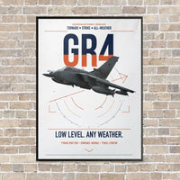Thumbnail for Panavia Tornado GR4 vertical canvas print - framed - white background