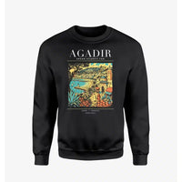 Thumbnail for AGADIR - Poster - Sweatshirt - Black