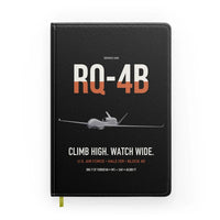 Thumbnail for RQ-4B Global Hawk design on black notebook
