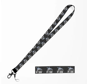 The Fighter Jet 35 Silhouette Lanyard & ID Holders