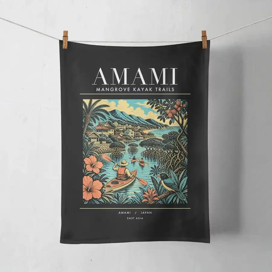 AMAMI - Poster - Towel - Black